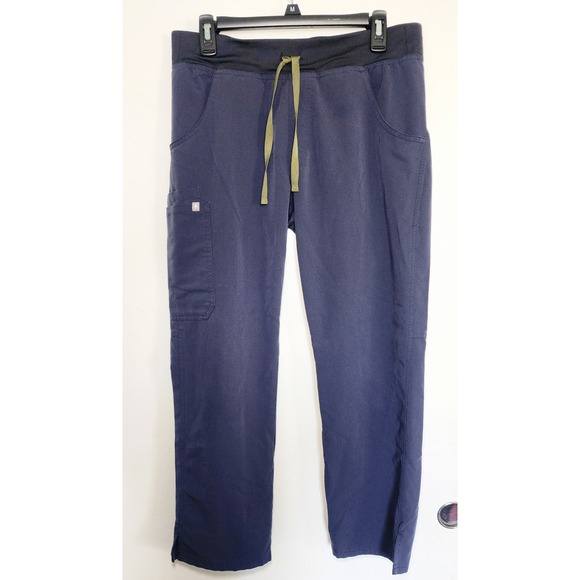 Figs Pants - FIGS Technical Collection Navy Blue Kadr Cargo Scrub Pants Women's Medium Petite